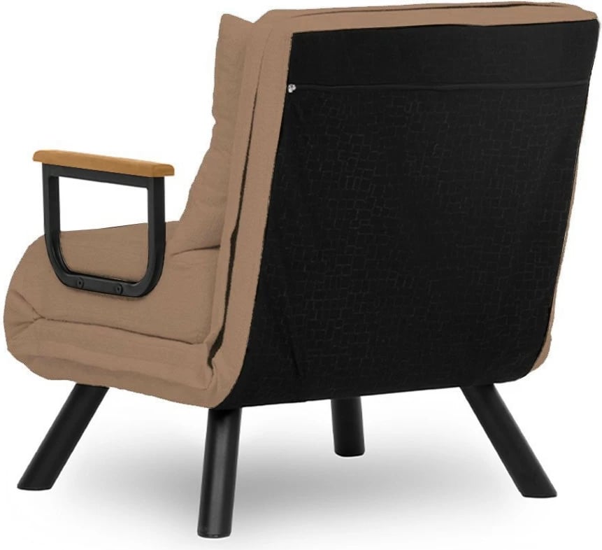 Krevate-kolltuk një vendësh Sando, kafe e çelët, Atelier del Sofa