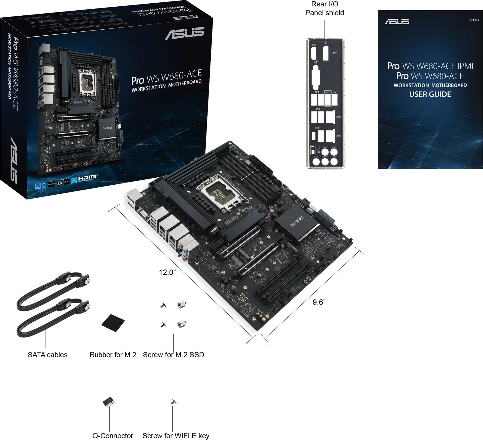Pllakë amë ASUS PRO WS W680-ACE, LGA 1700, DDR5, ATX, 128GB