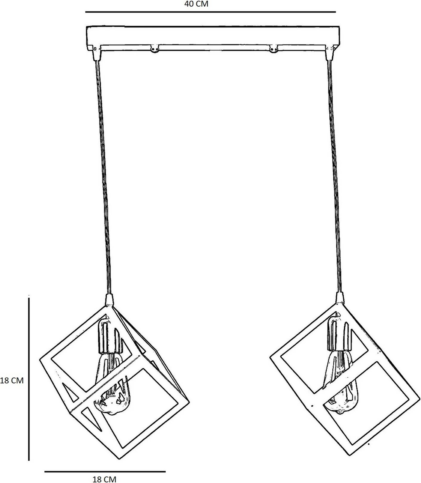 Llambë tavani Opviq, shumëngjyrëshe, 7824-2