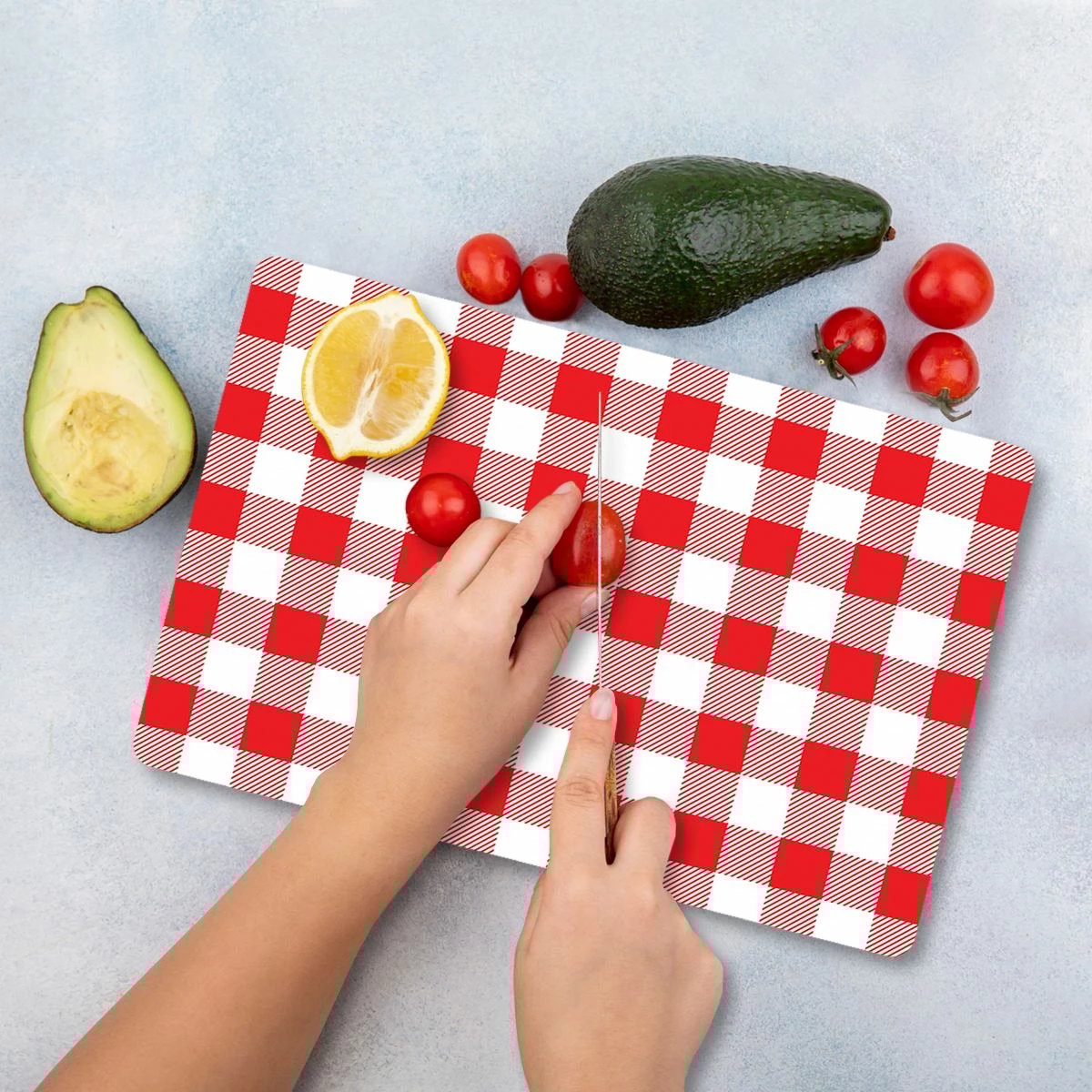 Dërrasë prerëse Hermia, qelq i temperuar, shumëngjyrëshe, 30x40cm, Ckt86-3040