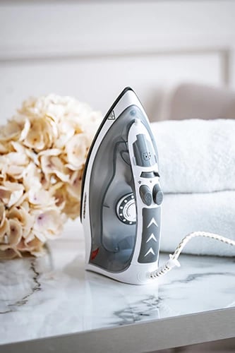 Hekur me avull, Mesko, 5037, 2800W, pllakë qeramike, depo uji 170 ml, gri