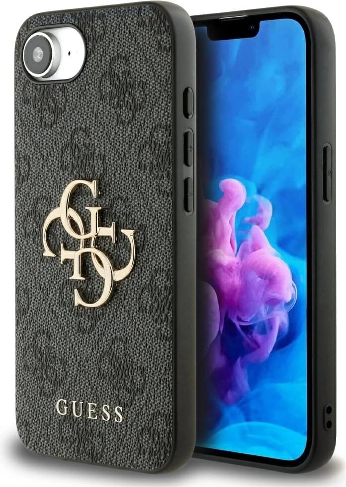 Mbështjellës Guess 4G Big Logo për iPhone 16e, i zi Mbështjellës Guess 4G Big Logo për iPhone 16e, i zi