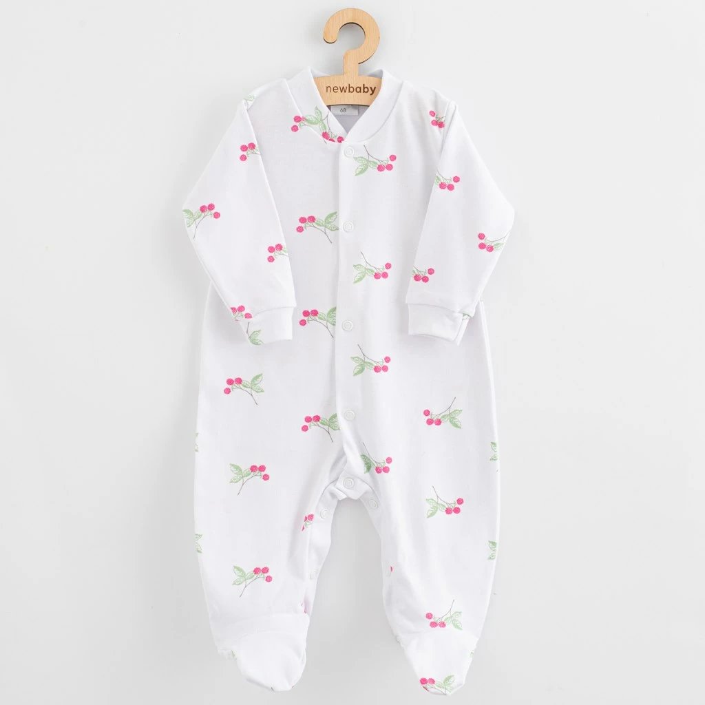 kombinezon për bebe, New Baby, Classic II, pambuk 100%, madhësi 74 (6–9m), rozë