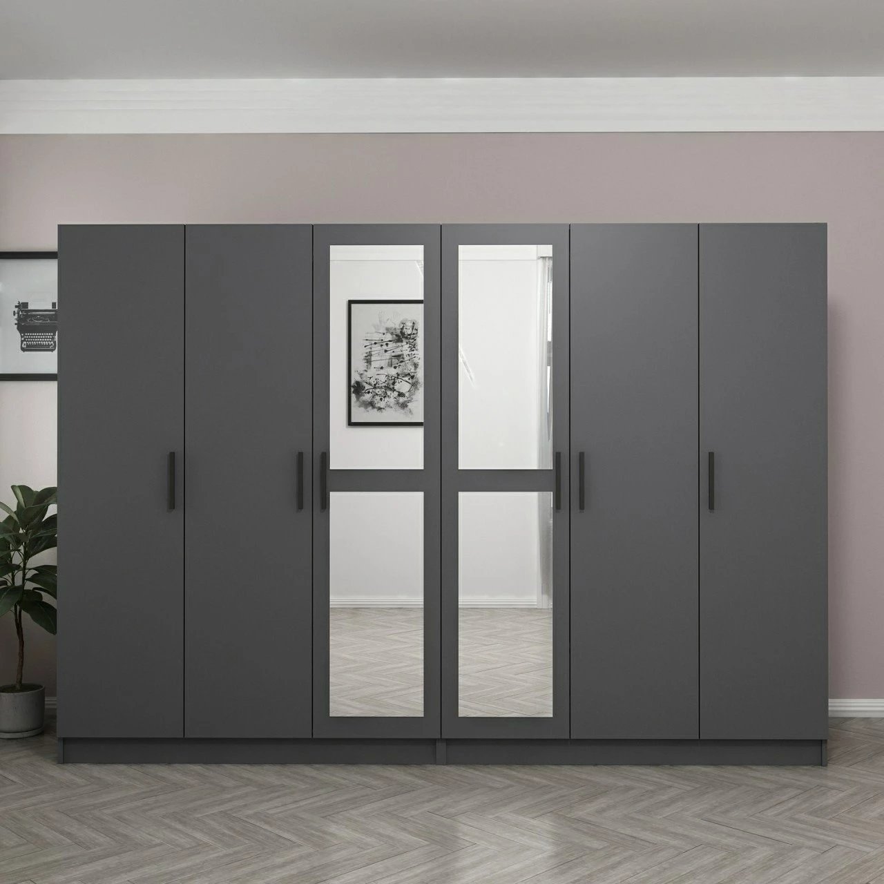 Dollap Skye Decor, anthracite, Kale - 5094