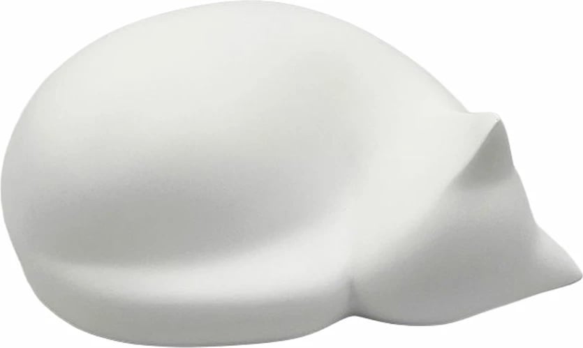 Dekor mace FELINA, polirezine e bardhë, 18.5x13.5x8.5cm