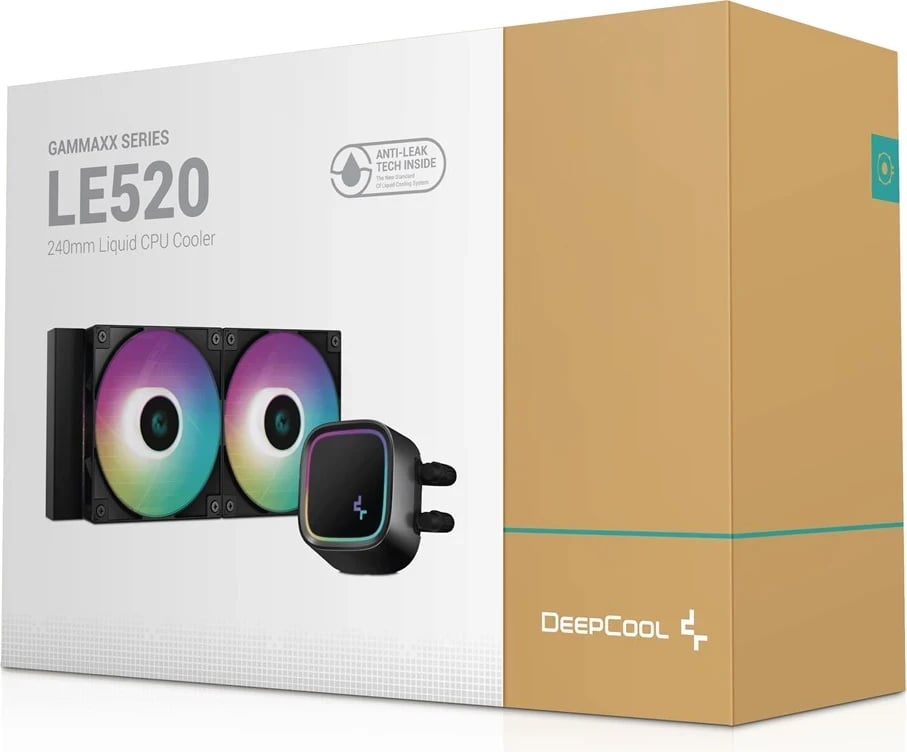 Ftohësi i lëngshëm për procesor DeepCool LE520, 12 cm, i zi