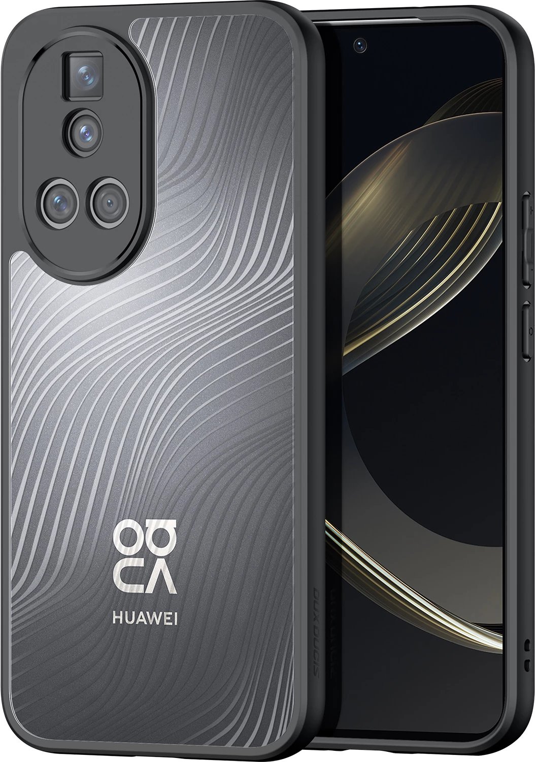 Mbështjellës Dux Ducis Aimo për Huawei Nova 12 Pro, zi