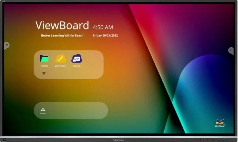 Ekran interaktiv Viewsonic ViewBoard IFP6550-5F 65 inç, 4K Ultra HD, Touchscreen, 64GB, HDMI/USB-C, i zi
