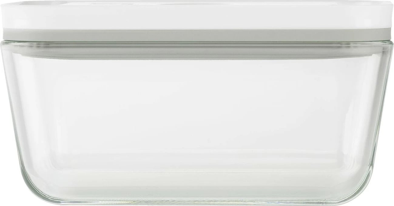 Kuti vakum qelqi Zwilling Fresh & Save 0.9L, kapak plastik, rezistente 180°C, gri/transparente