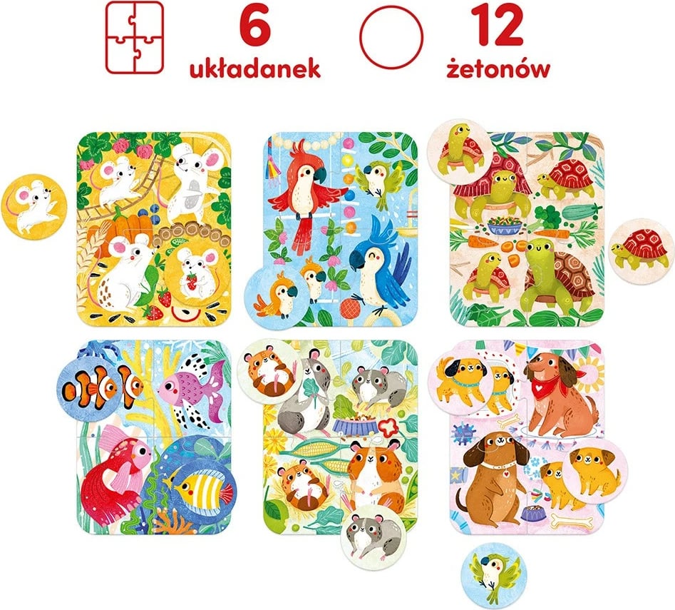 Puzzle CzuCzu Mouse and Friends, 24 pjesë, për fëmijë 2+ vjeç, shumëngjyrëshe