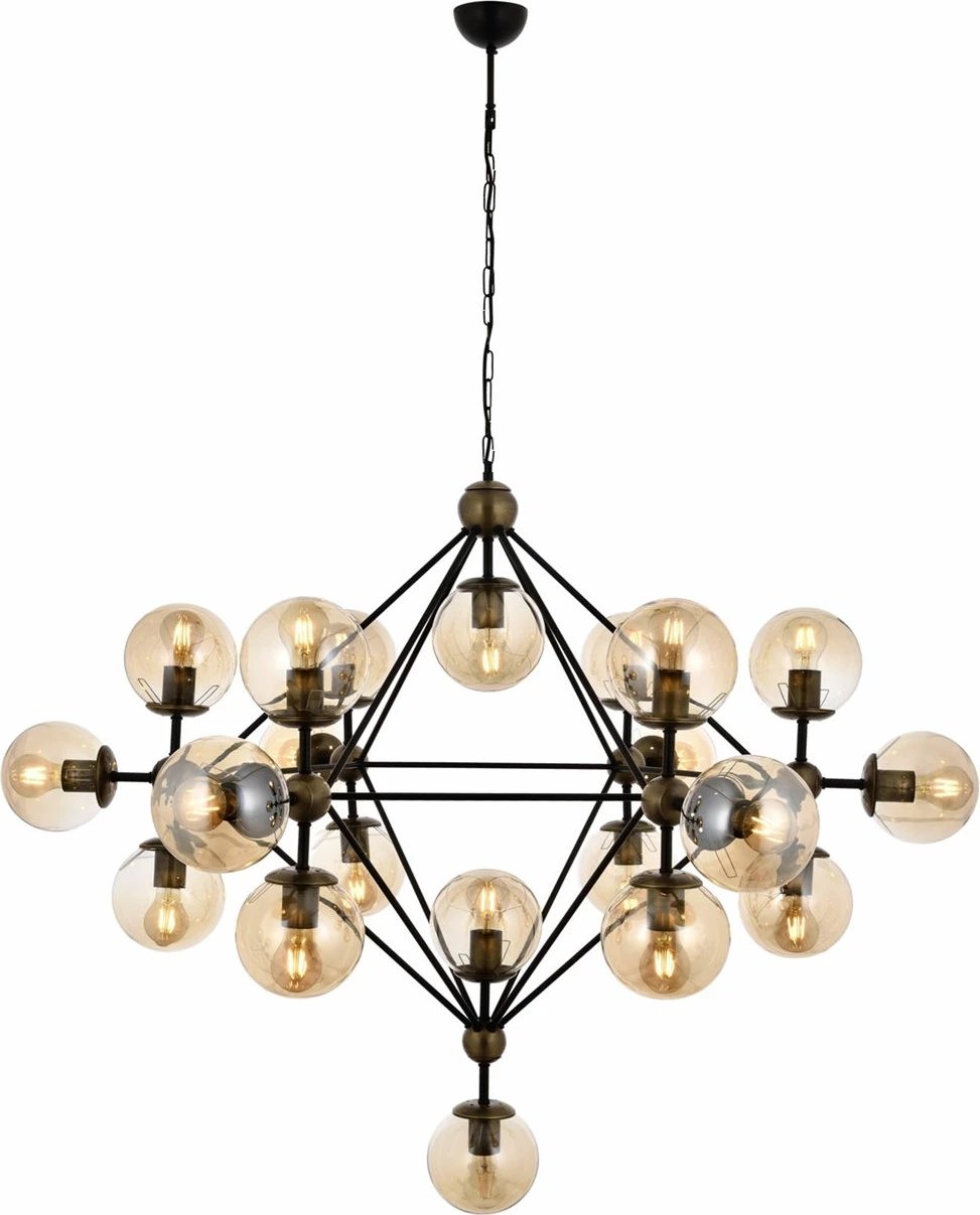 Llambë varëse moderne Opviq, AV-4258-21BSY, ngjyrë e zezë dhe antike