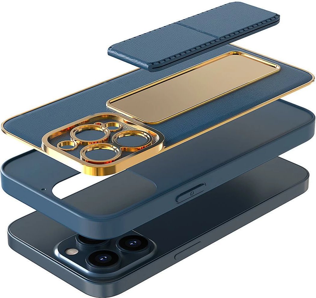 Mbështjellës Hurtel New Kickstand Case për iPhone 13 Pro Max, me qëndrim, e zezë