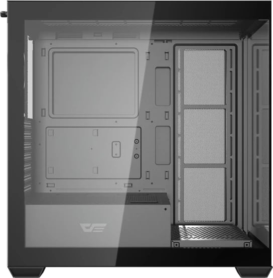 Kasë, Darkflash, DS900W, Midi Tower ATX/M-ATX/ITX, pa ventilatorë, xhami i forcuar, USB Type-C, e zezë