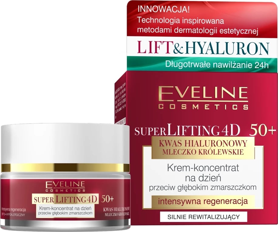 Krem ditës kundër rrudhave Eveline Cosmetics Super Lifting 4D për femra, 50ml