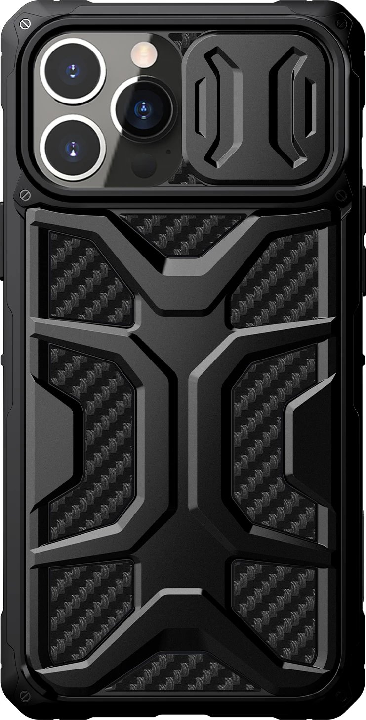 Mbështjellës Nillkin Adventurer Case për iPhone 13 Pro, me kapak kamere, i zi