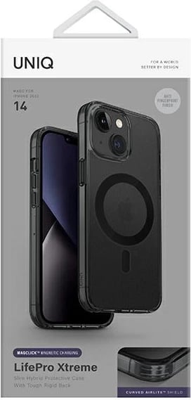 Mbështjellës UNIQ LifePro Xtreme Magclick për iPhone 14, i zi