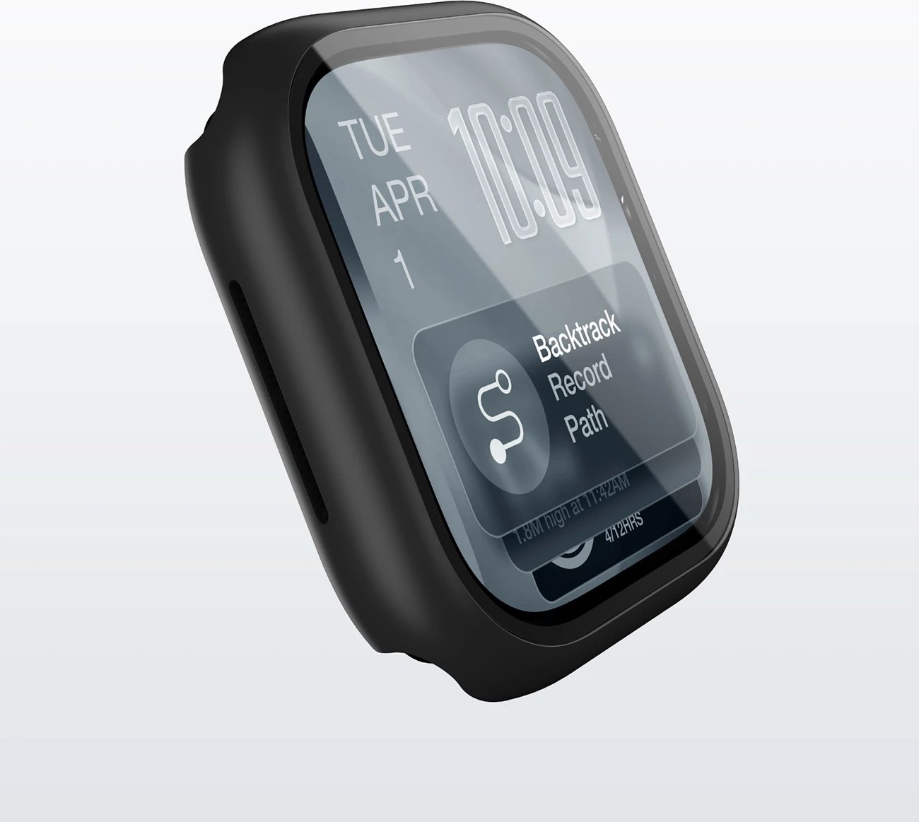 Mbrojtës ekrani me Mbështjellës, AmazingThing Radix FullGuard, për Apple Watch Series 11 46mm, xhami i temperuar 9H, i zi