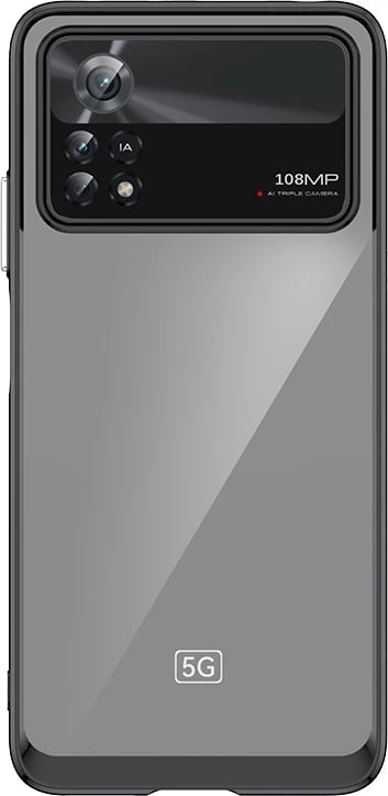 Mbështjellës Hurtel Outer Space Case për Xiaomi Poco X4 Pro 5G, i zi