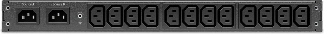 Switch ATS për rack APC AP4421A, 2000 VA, 230V, 10A, 12x IEC-C13, i zi