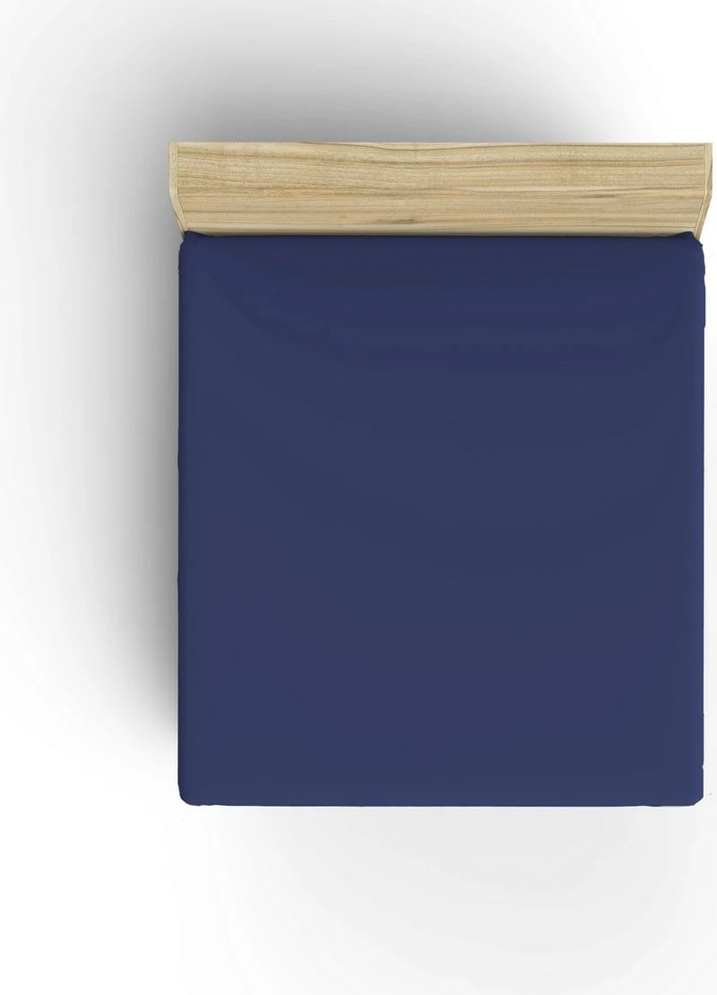 Çarçaf fitted Ranforce Double XL, ngjyrë Sax Blue, L'essentiel