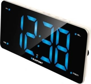 Orë alarmi me radio Blaupunkt CR15WH, FM PLL, USB, Bardhë