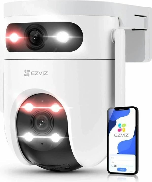 Kamerë IP ezviz H9C 3MP+3MP 2K, Bardhë
