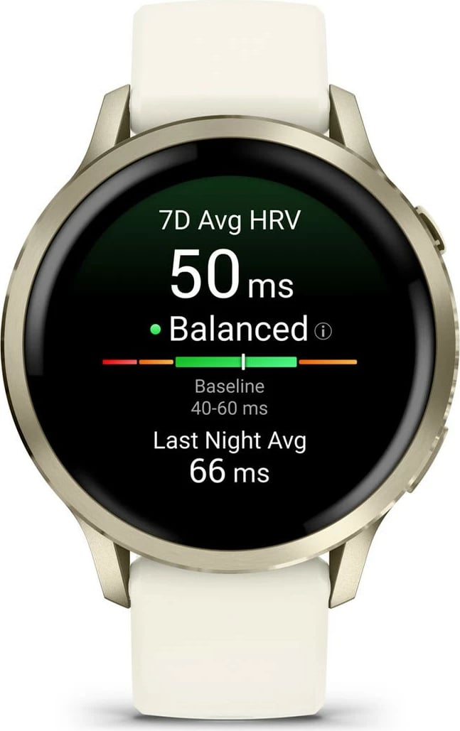 Smartwatch Garmin Venu 4 41mm, silikon, bezhë/lunargold