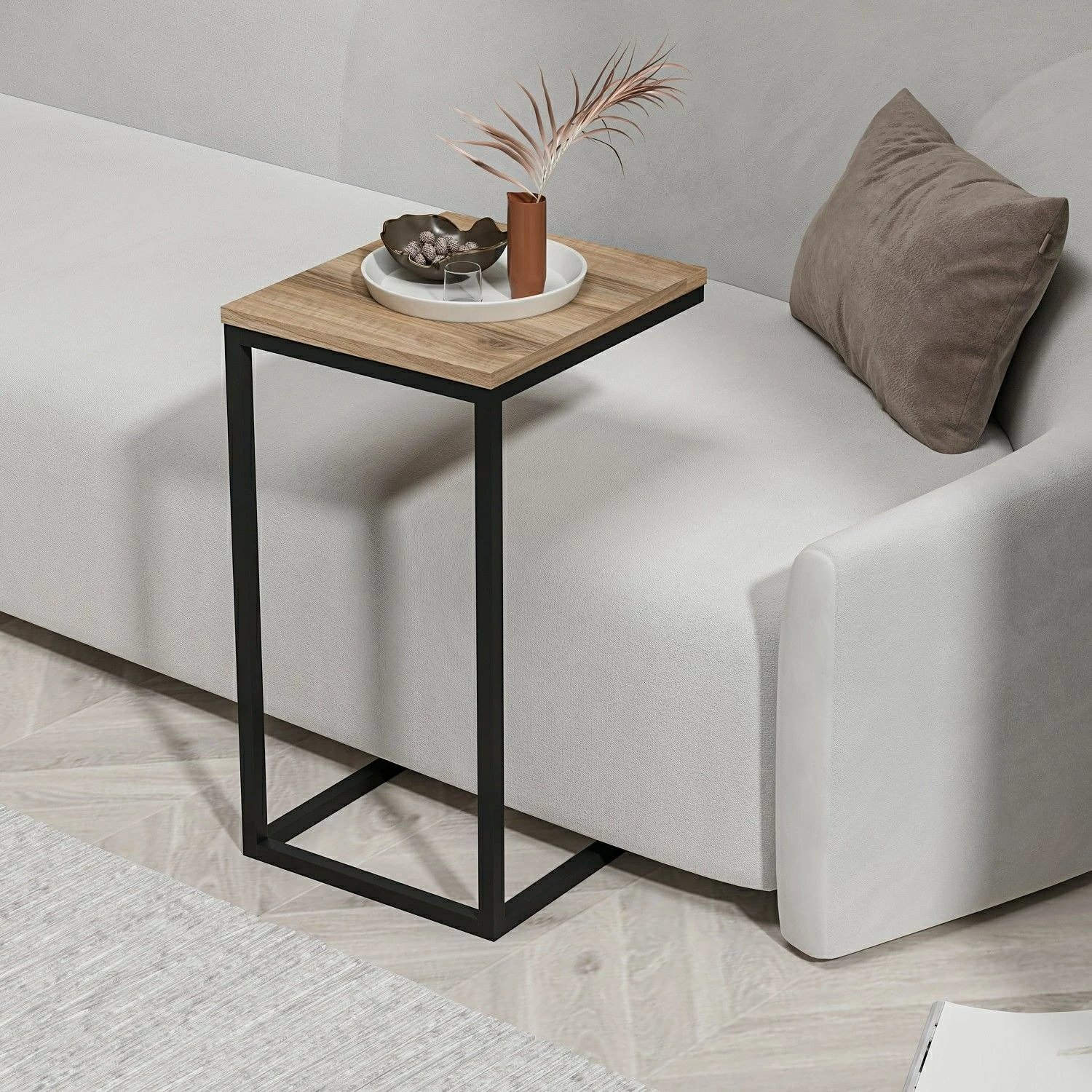 Tavolinë anësore Hanah Home, Davin, ngjyrë arre