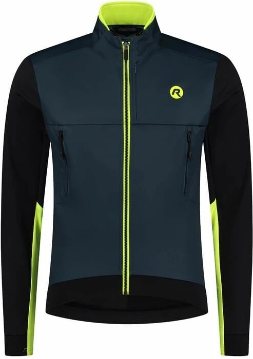 Jakne Rogelli unisex, blu e zezë fluo