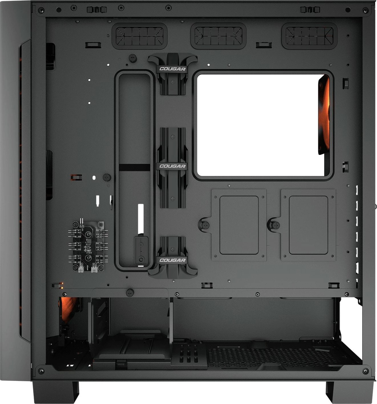 Kasë Cougar Airface ECO midi, ARGB, e zezë