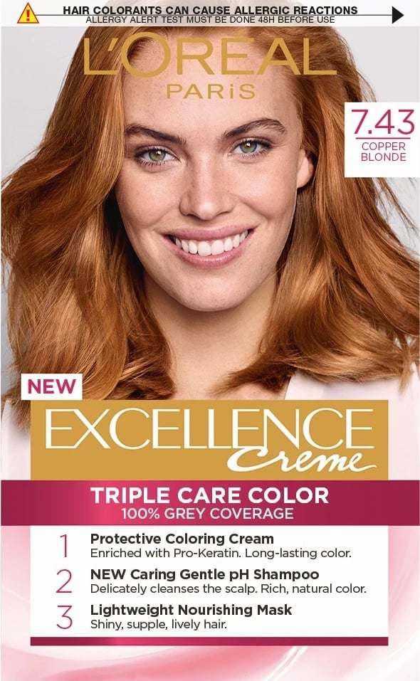 Ngjyrë për flokë Loreal Exellence no. 7.43