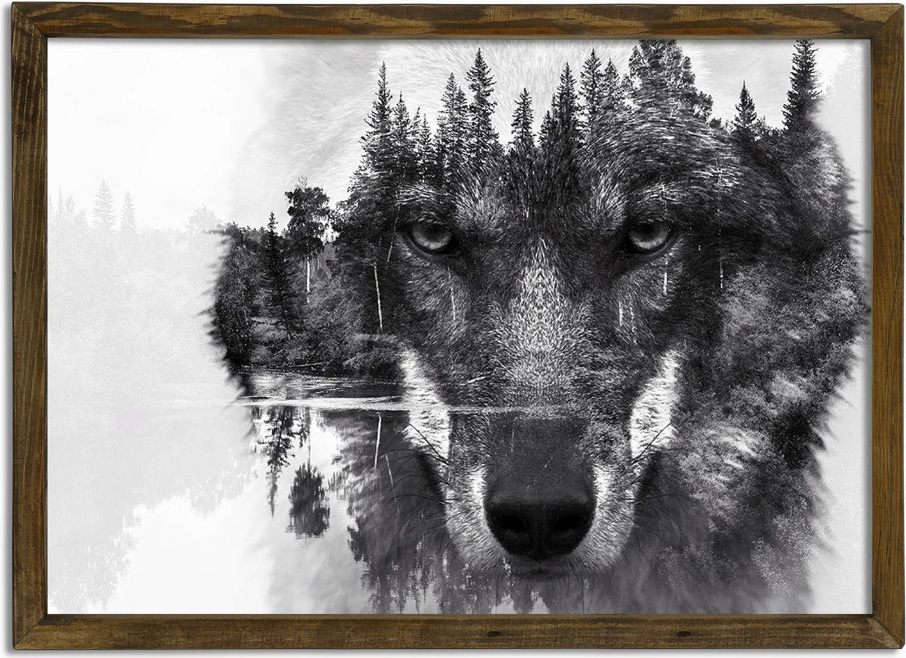 Pikturë dekorative me kornizë MDF, shumëngjyrëshe, Wallity, OZM778, 50x70x3.5cm