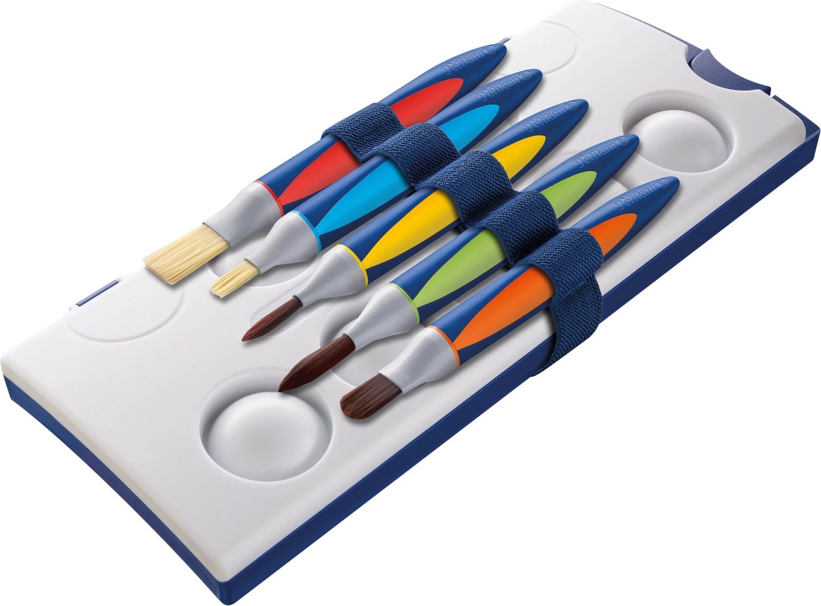 Set furça Pelikan griffix 5 copë, dorezë plastike, për pikturë