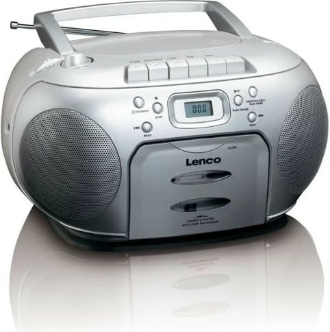 Boombox Lenco SCD-420, kasetofon, radio FM/AM, argjend