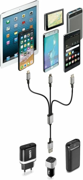 Kabllo Usb 3ne1 100cm