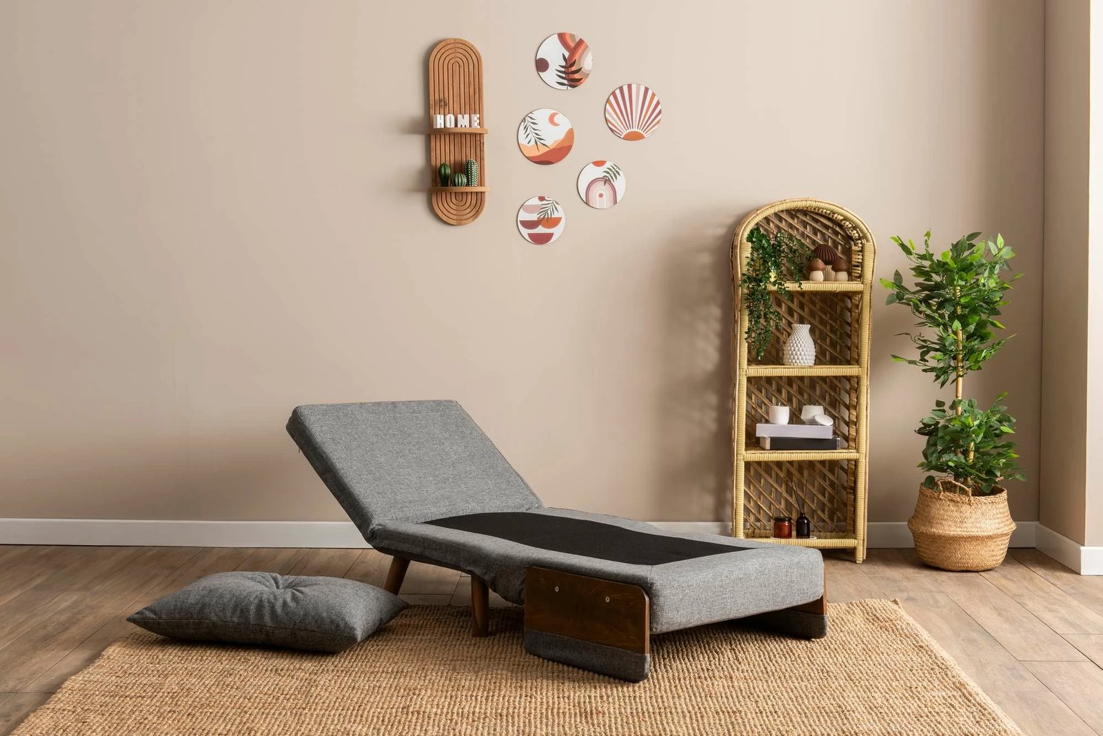 Krevat-karrige një vendës, Atelier del Sofa, Cosmo Single, gri e çelët