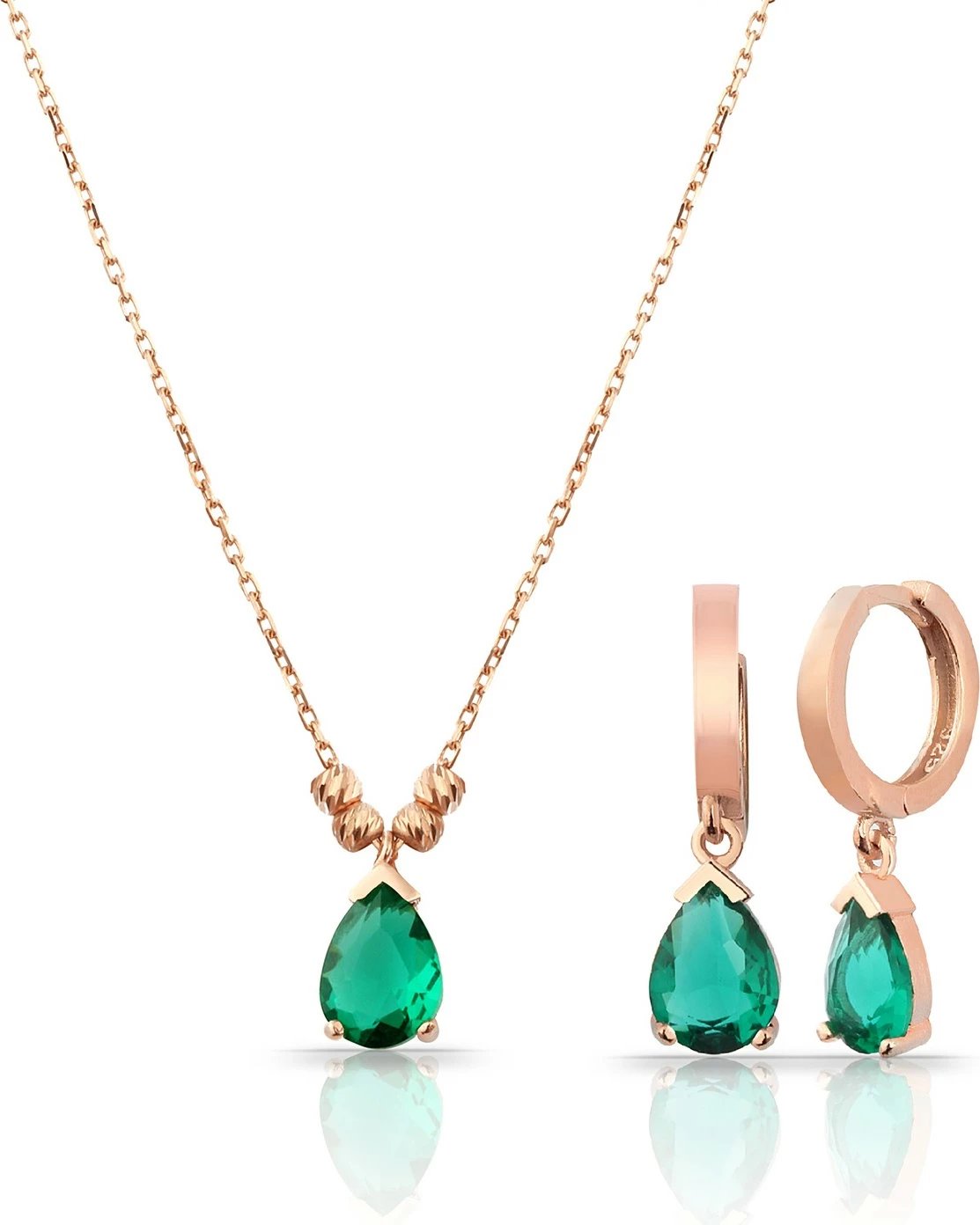 Set varëse me vathë argjendi, ngjyrë rozë ari, Jumeon, ALK7046