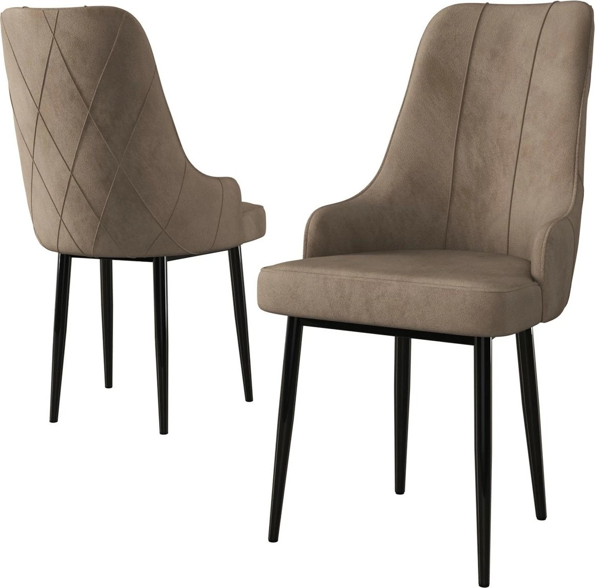 Set karrigesh (6 copë), Hanah Home, Trex, kapuçino, e zezë Set karrigesh (6 copë), Hanah Home, Trex, kapuçino, e zezë