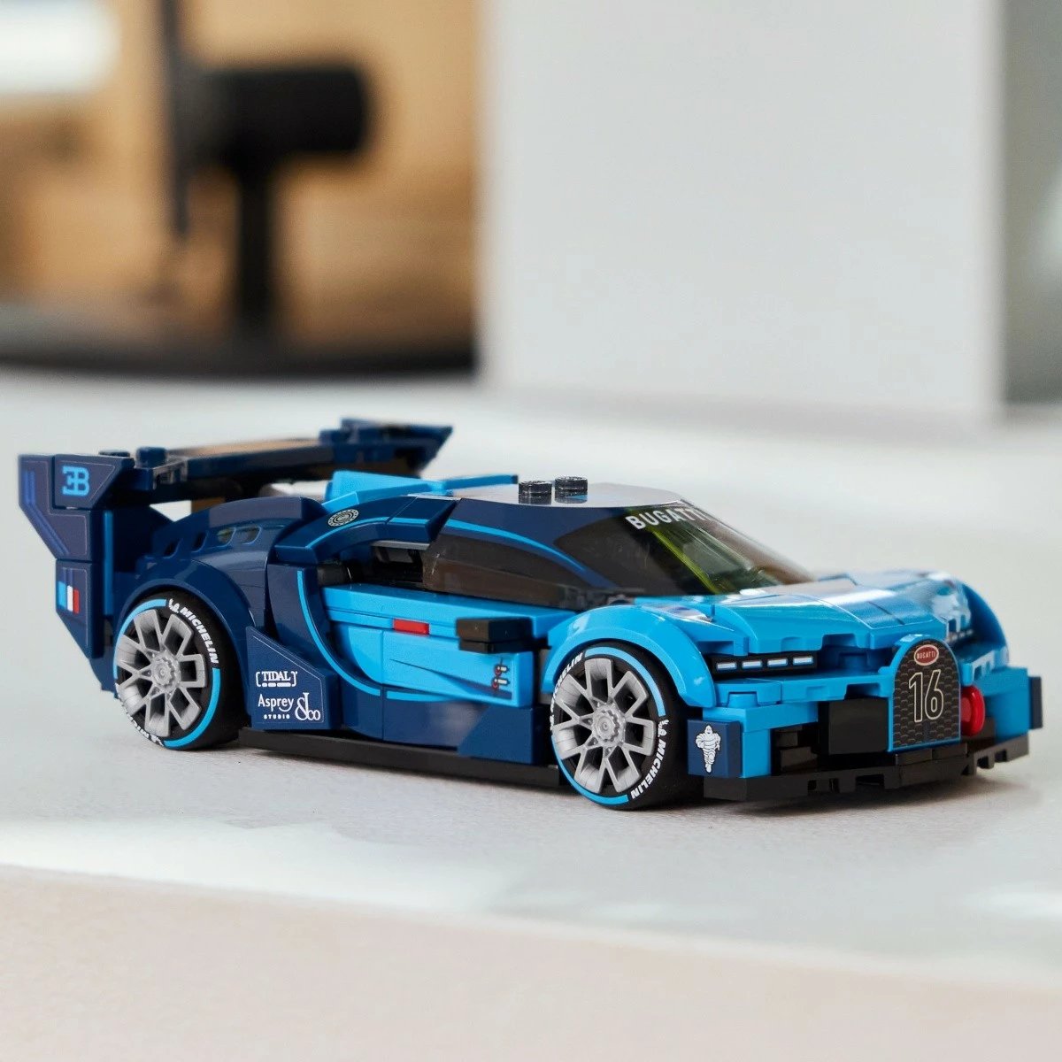 set konstruktues LEGO Speed Champions Bugatti Vision Gran Turismo 77253, 284 pjesë, për moshat 9+, blu