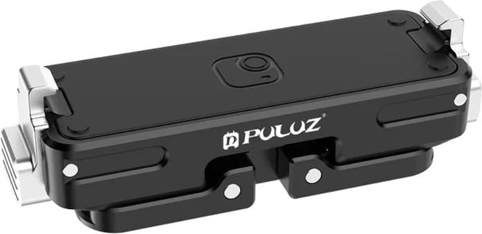 Mbajtës magnetik kamera sportive, Puluz PU787B, për Insta360 GO Ultra, alumini CNC, Quick Release, fije 1/4", i zi