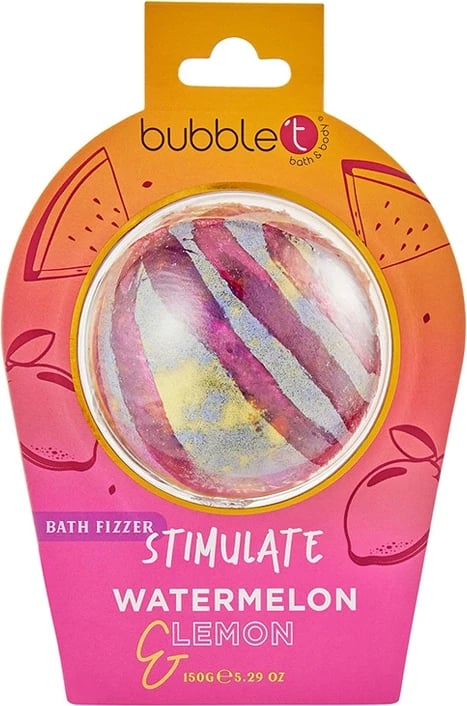 Bubble T Watermelon &amp; Lemon Bath Bomb