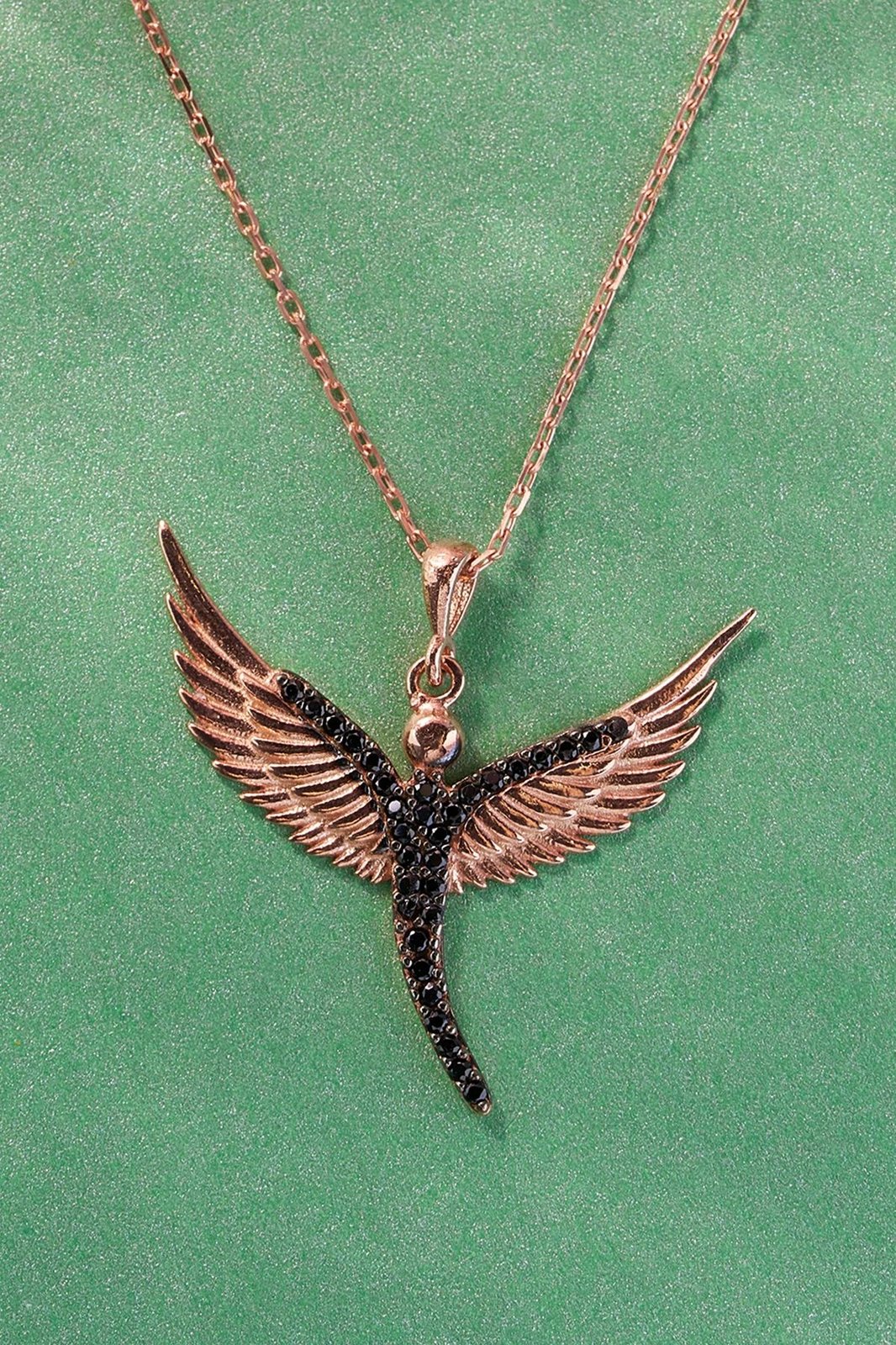 Varëse argjendi Jumeon, ngjyrë rozë e zezë, 11197SIYAH