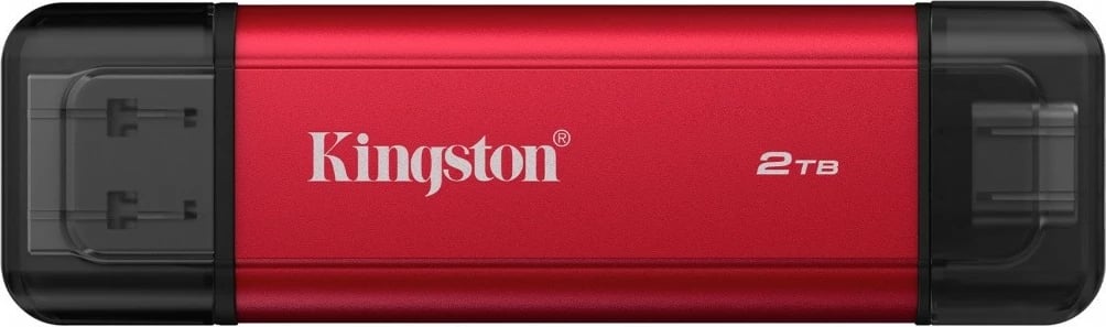 SSD i jashtëm Kingston Dual Portable 2TB USB 3.2 Gen 2 USB-A/USB-C kuqe/zi