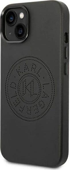 Mbështjellës Karl Lagerfeld KLHCP14MFWHK për iPhone 14 Plus 6.7", lëkurë ekologjike, i zi