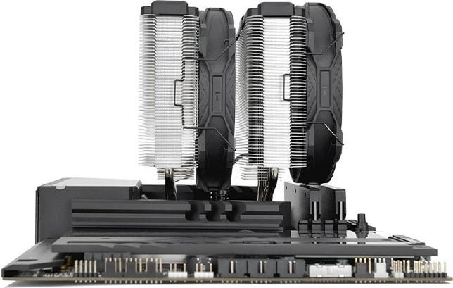 Ftohës ajri Thermaltake TT TOUGHAIR 710, dual tower, 2 ventilatorë 14cm, gri