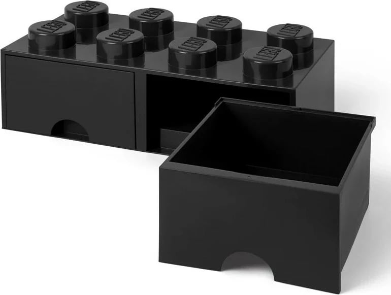 Kuti magazinimi LEGO Room Copenhagen Brick Drawer 8, e zezë