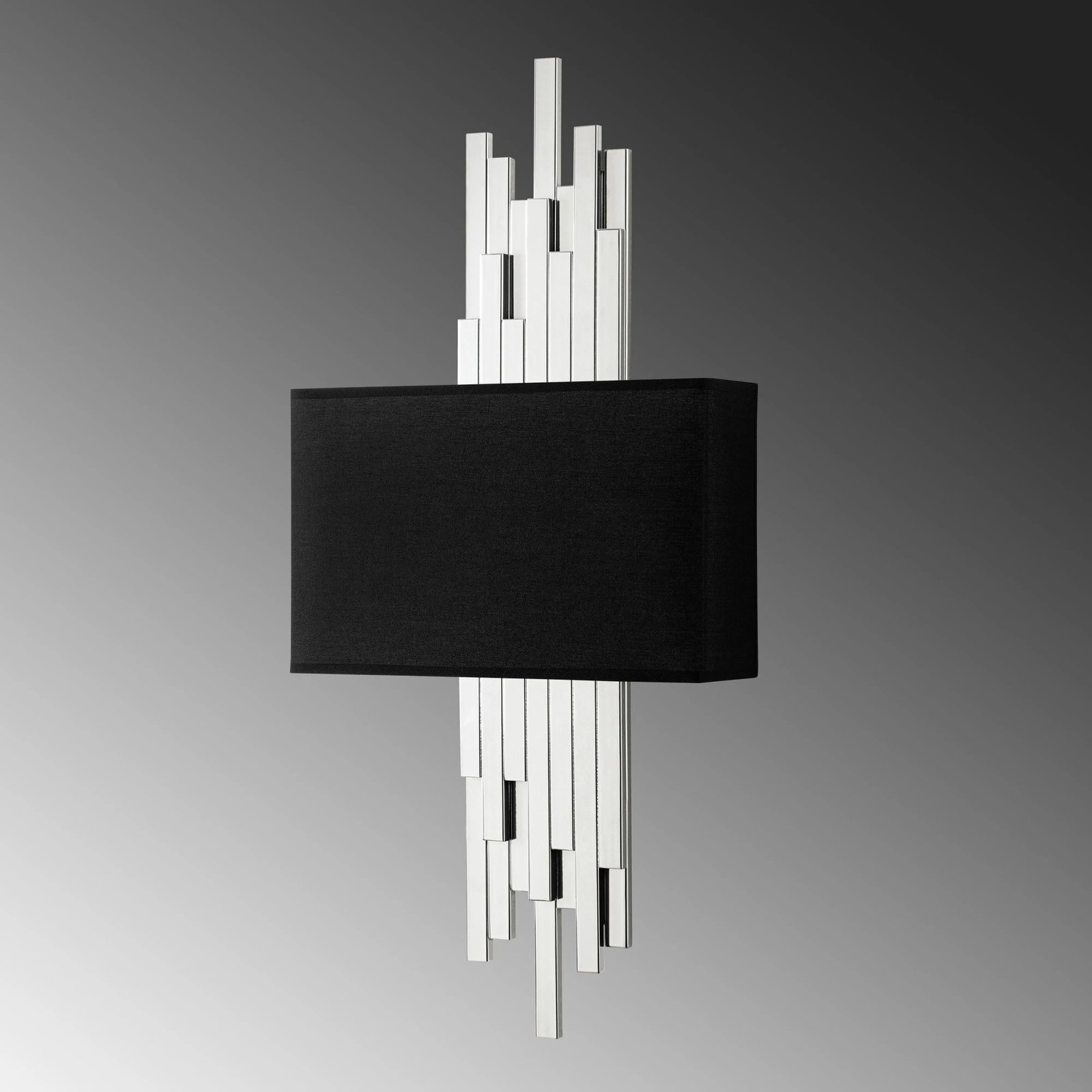 Llambë muri Opviq, Axıs - 15124, trup metalik, kapak prej tekstili, e bardhë dhe e zezë Llambë muri Opviq, Axıs - 15124, trup metalik, kapak prej tekstili, e bardhë dhe e zezë