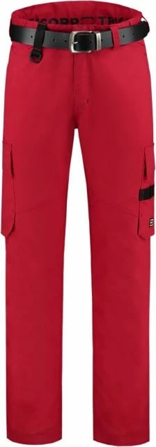 Pantallona Pune Malfini Twill për Meshkuj dhe Femra, të kuqe