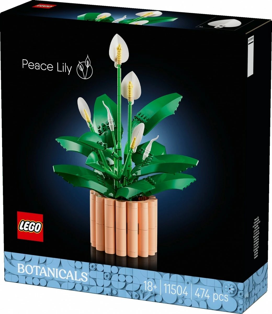 Set ndërtimi, LEGO, Botanicals Peace Lily 11504, 474 pjesë, 19x14x8 cm, 18+, pjeshkë