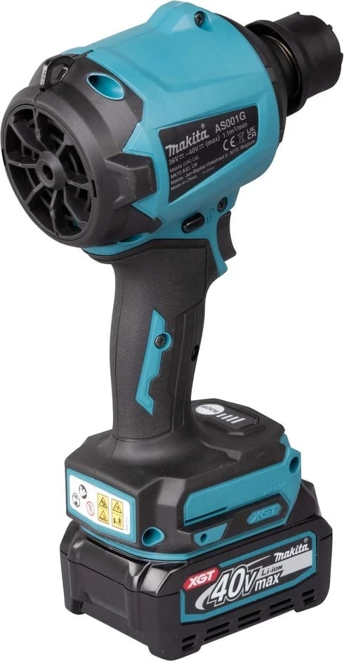 Fshesë me bateri për gjethe Makita AS001GZ, 40V, zi/blu